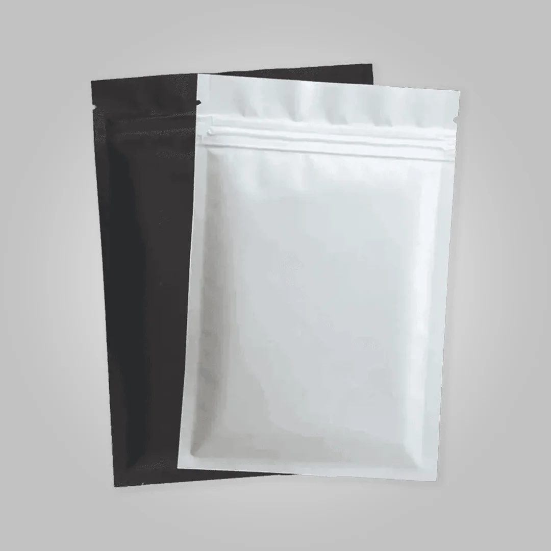 white mylar bags