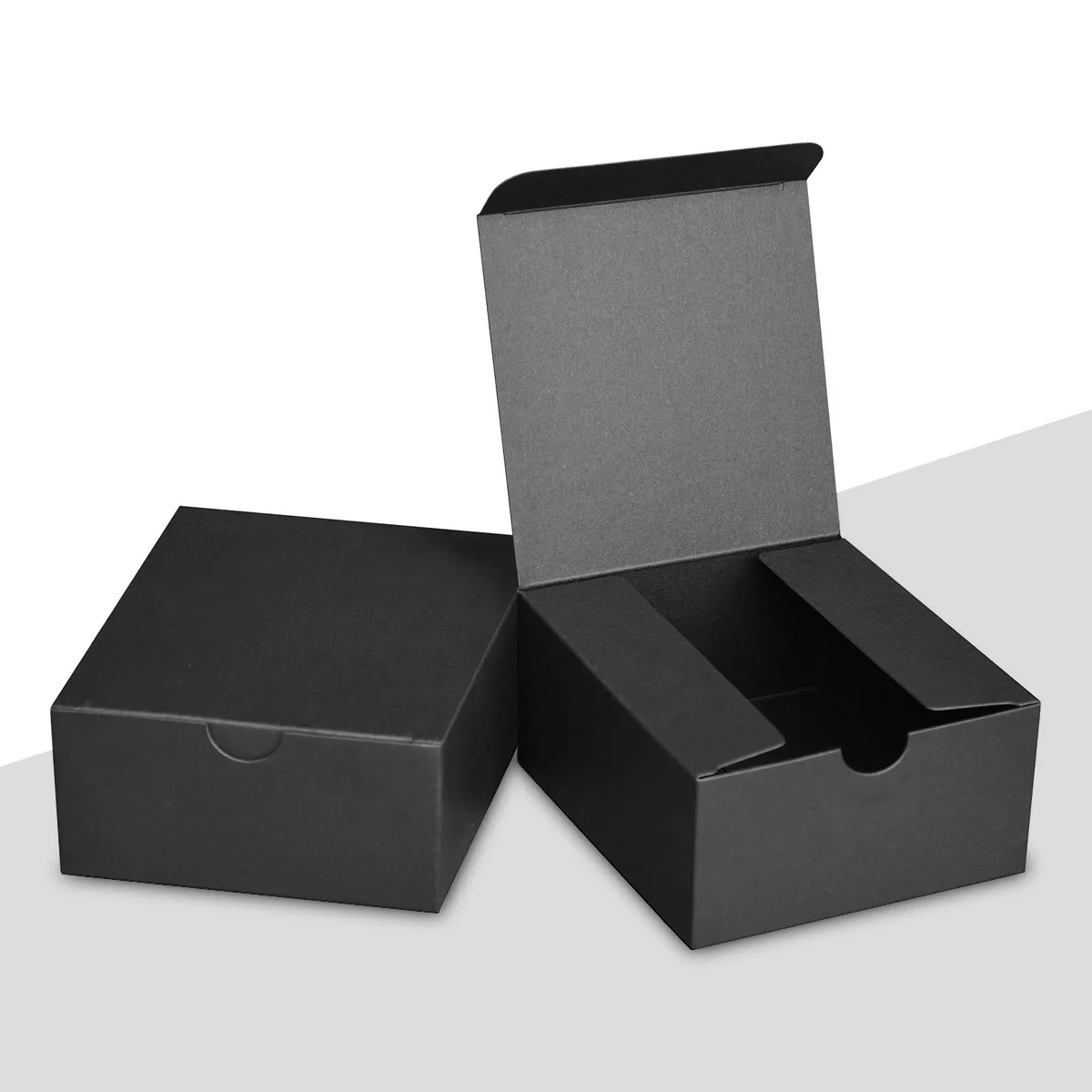 black kraft boxes
