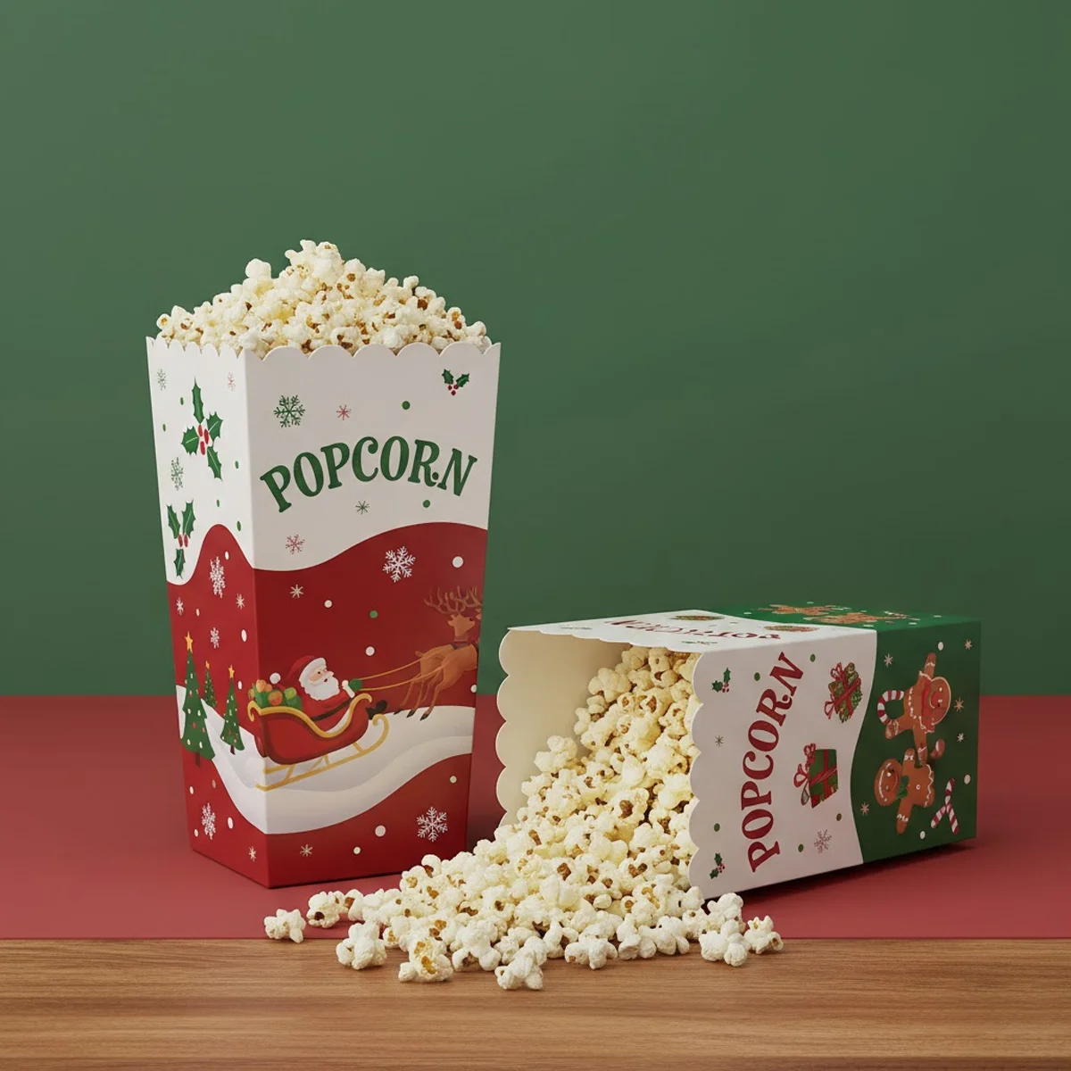 christmas popcorn boxes