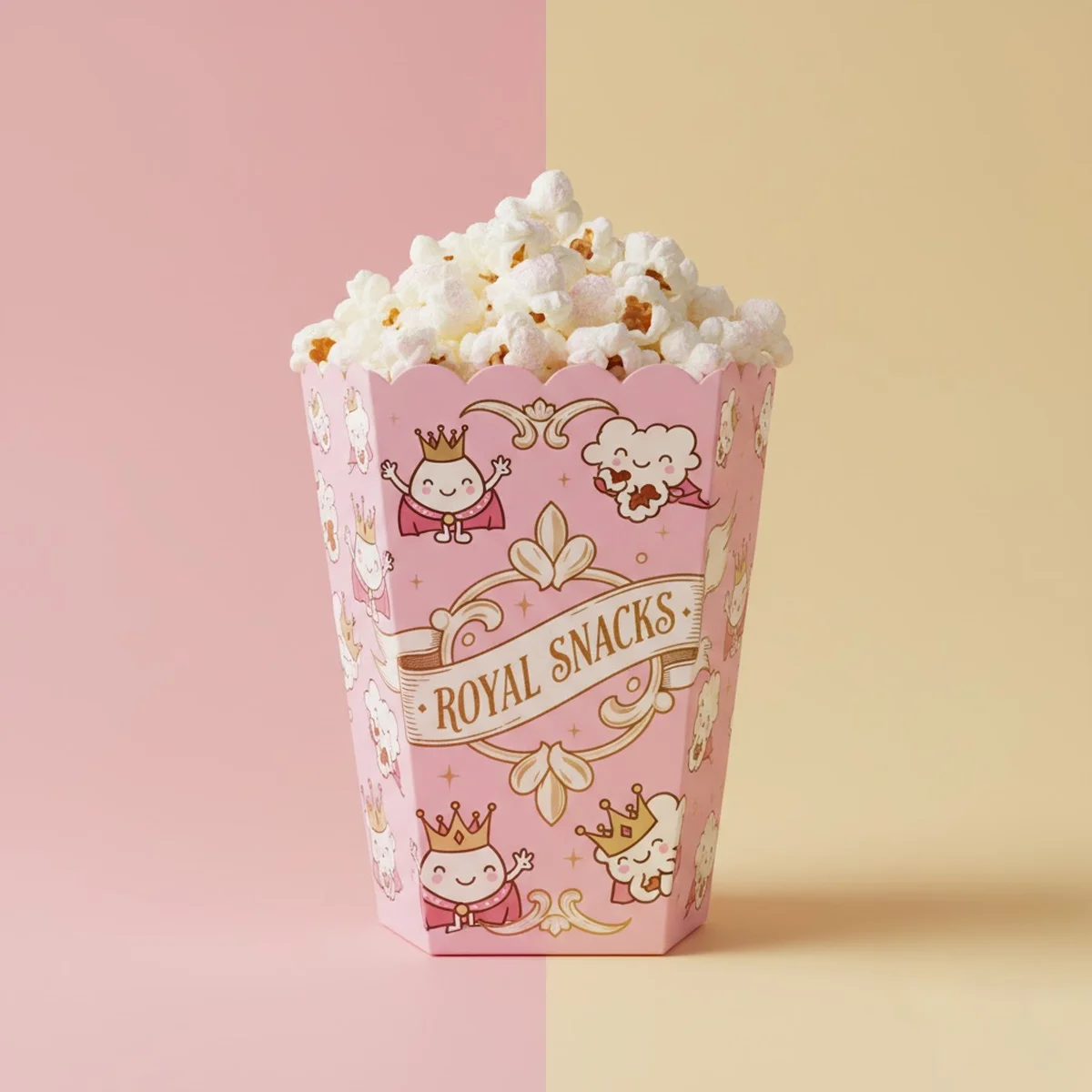 pink popcorn boxes
