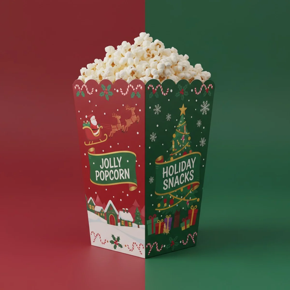 christmas popcorn boxes