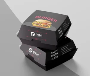 Black Burger Boxes 
