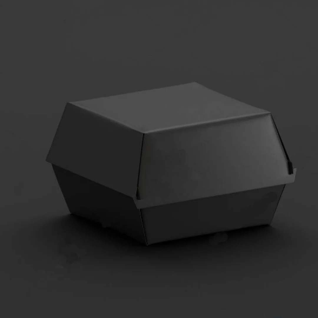black burger boxes