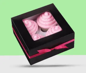 Black Cupcake Boxes