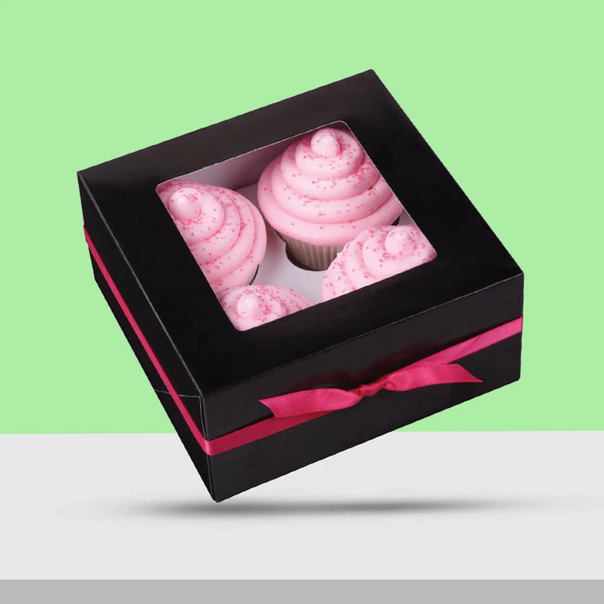 black-cupcake-boxes