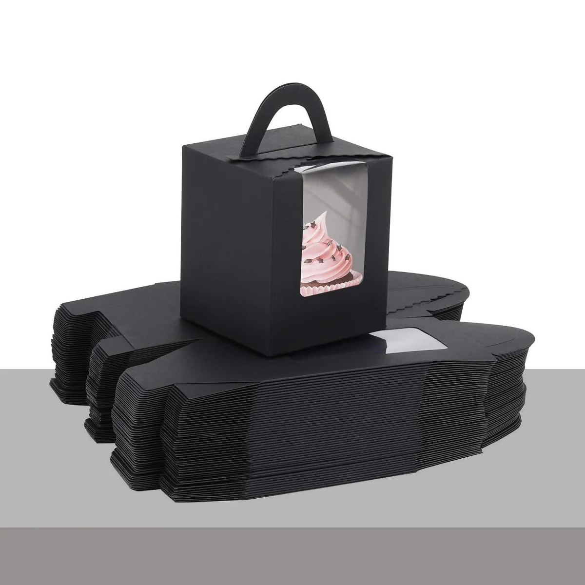 black-cupcake-boxes