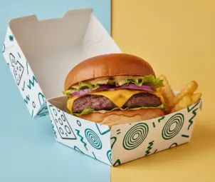White Burger Boxes 