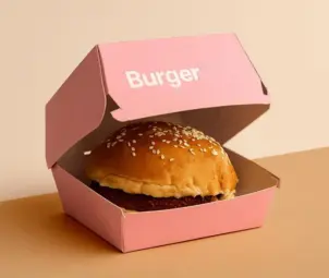 Pink Burger Boxes